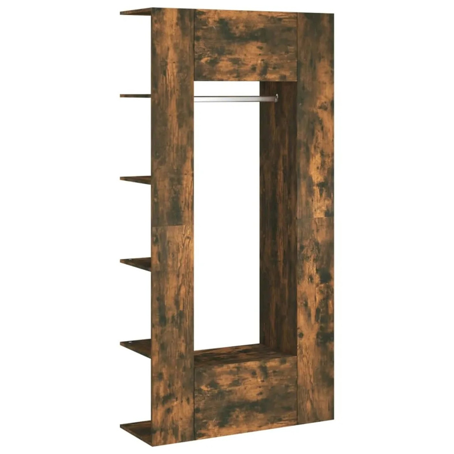 Set aus 2 vidaXL Flurschränken in Räuchereiche, modern Wandmontage aus Holzwerkstoff, Braun - Bild 2
