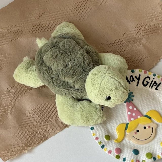 Kidsly Cartoon Schildkröte Plüschtier, grün, 40cm, ab 14 Jahre - Bild 1