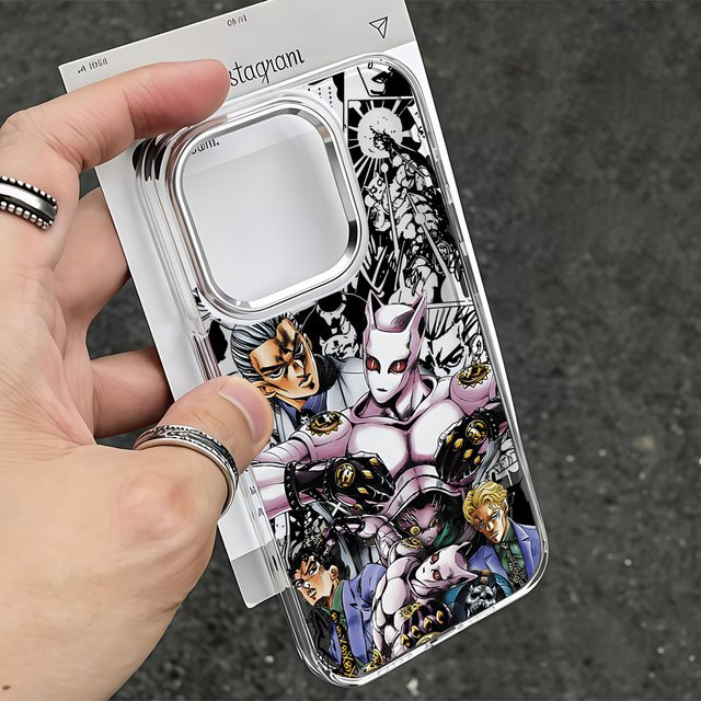 JoJo's Bizarre Adventure Handyhülle für iPhone 11 bis iPhone 17 Pro Max, transparent und weich - Bild 1