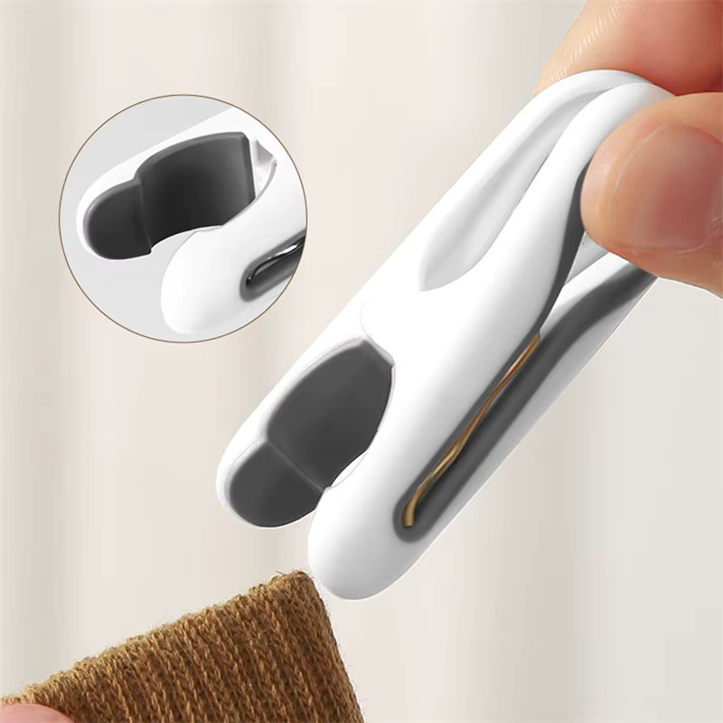 Wenly Wäscheklammern Set aus Kunststoff, 36 Stück, Weiß, Winddichte Clips für Kleidung und Decken - Bild 3