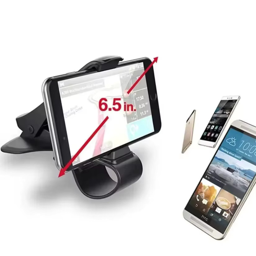 VIKEFON Universelle GPS-Telefonhalterung für das Armaturenbrett in Schwarz - Bild 3
