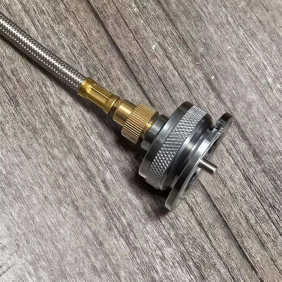 Pandatour Outdoor Camping Gas Adapter für Butan-Campingkocher, Konverter mit Schlauchanschluss in Silber - Bild 2