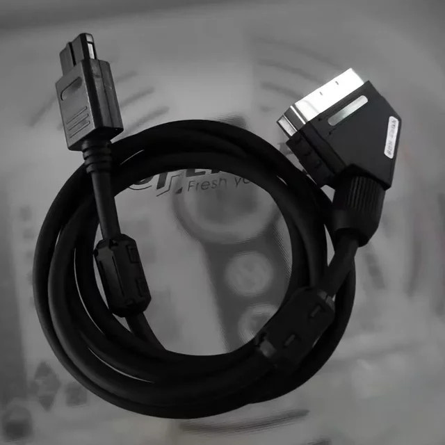 NTSC Super SCART Audio-Video AV-Kabel mit RGB-Ausgang für NES, SFC, SNES und NGC in Schwarz - Bild 1