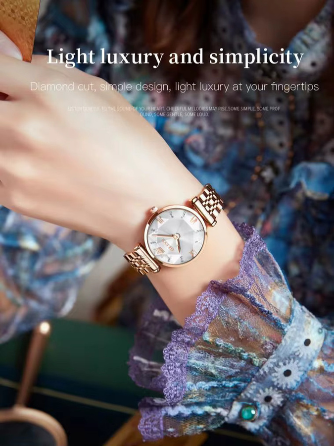 OLEVS Armbanduhr, Quarz, Edelstahl, Damen - Bild 6