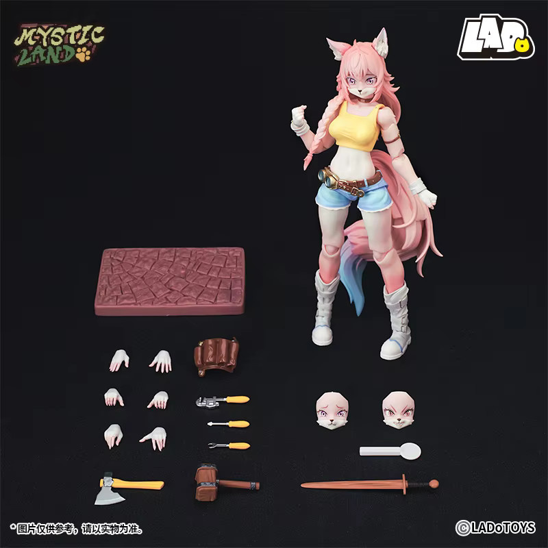Lado Toys Era-001cl Liya-Alopex Candyland Ver. Modell Adventure Squad 1/12 Fox Liya, Actionfigur, Fantasy - Bild 2