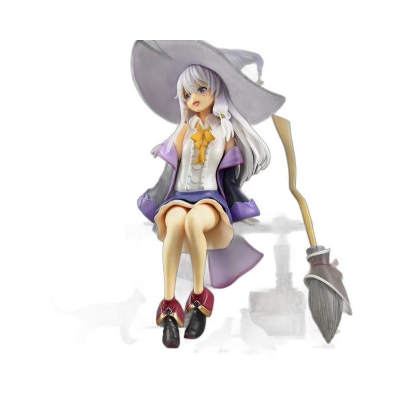 Yiran toy 1 Graues Hexenmädchen Figur mit Szenenbasis aus PVC ABS - Bild 2