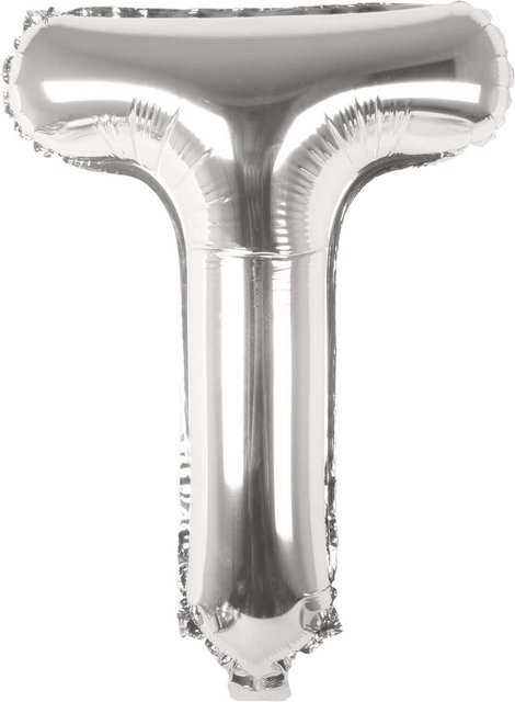 Rico Design Folienballon Buchstabe in Silber, Höhe: 36 cm - Bild 1