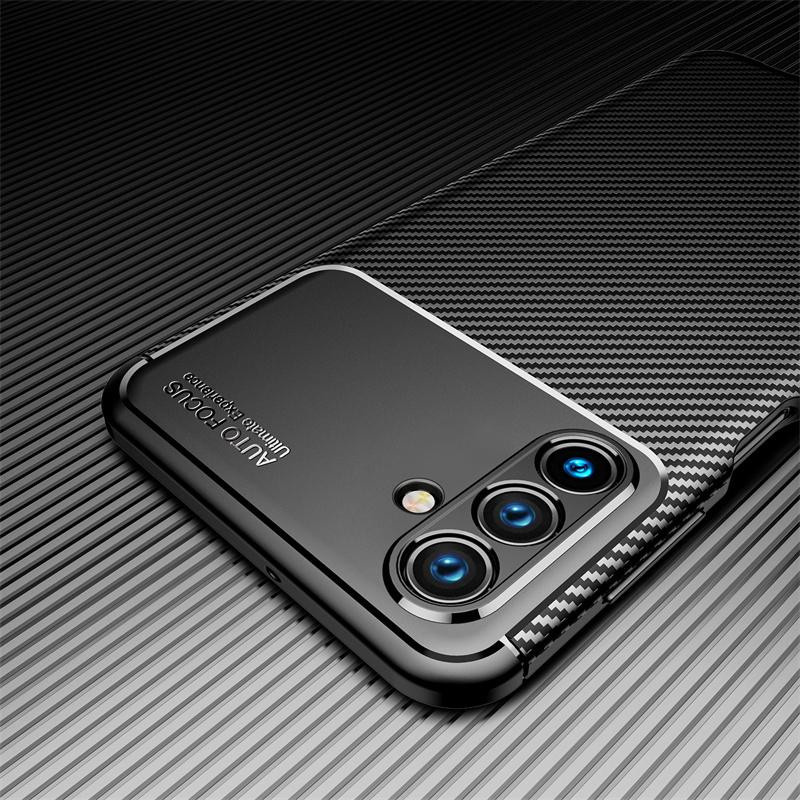 Business Carbonfaser TPU Weiche Schutzhülle für Samsung Galaxy A56 A36 A26 A16 5G in Schwarz - Bild 2