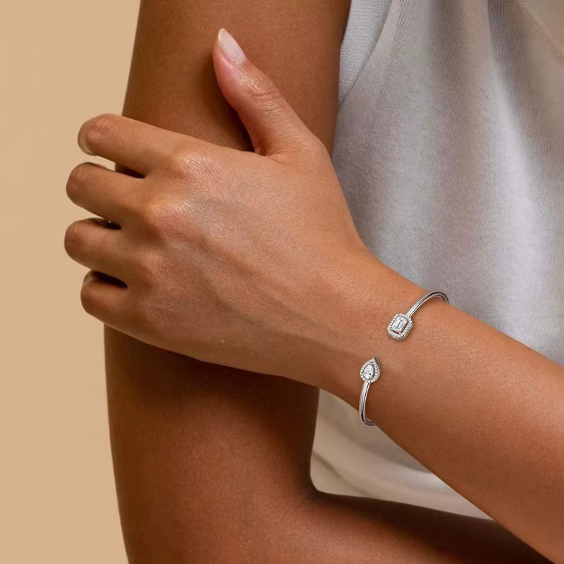 IOGOU Armreif 925 Silber, Moissanit, Damen - Bild 2