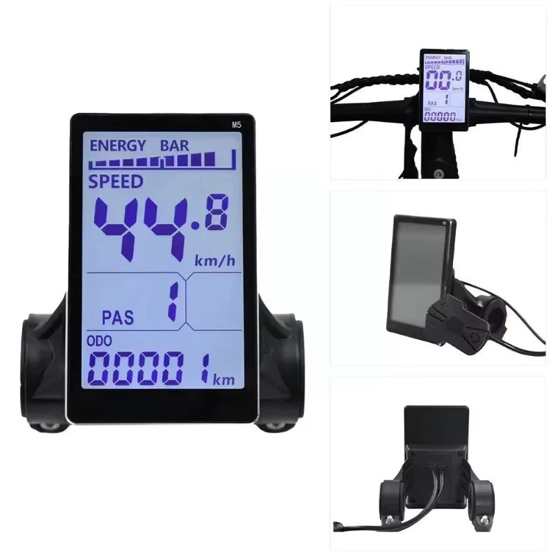 M5 LCD-Display mit 5-Pin Stecker für Elektrofahrräder und Roller in Schwarz - Bild 2