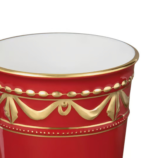 KPM Champagnerbecher in Rot und Gold - Bild 2