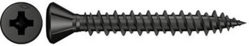 Fischer Gipsfaserplattenschrauben FSN-TPG mit Senkkopf und Phillips-Antrieb, Durchmesser: 3,9 mm, Länge: 35 mm, phosphatiert, schwarz - Bild 2