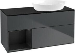 V&B Finion Waschtischunterschrank mit Wandbeleuchtung, Breite: 120 cm, Tiefe: 50,1 cm, Höhe: 50,1 cm, lackiert - Bild 1
