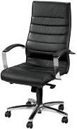 Topstar Lederdrehstuhl in Schwarz mit Armlehnen für Home-Office und Büro - Bild 1