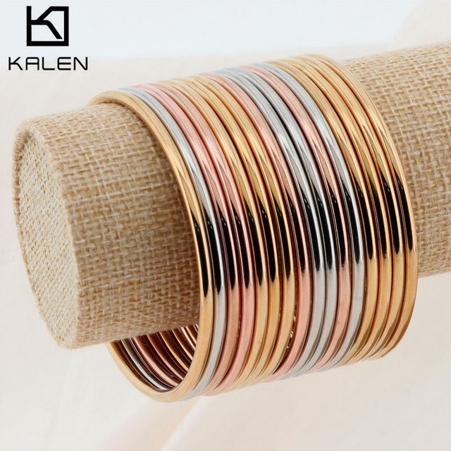 Armreifen Kalen, Edelstahl 304, Damen, 2 mm - Bild 1