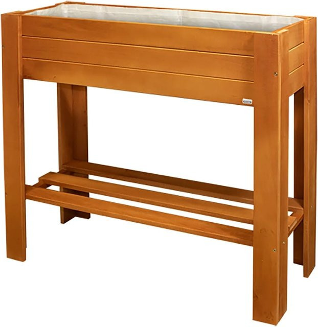 Wagner SYSTEM Holz-Hochbeet Green Box Light aus Pappel und Kastanie, braun, B/T/H: 83 x 35 x 70 cm - Bild 1
