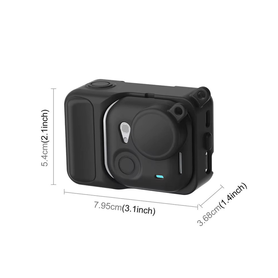 Insta360 GO Ultra Silikon Schutzhülle in Schwarz mit Objektivschutzfilm für deine Action Kamera - Bild 5