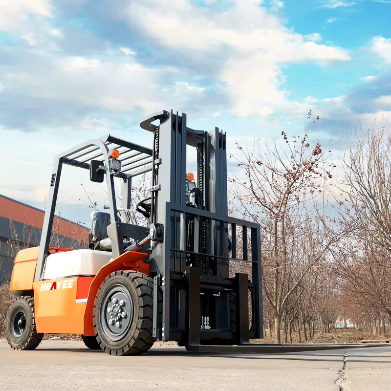 Huayee Multifunktionaler Diesel-Gabelstapler, 3 Tonnen, Orange - Bild 2