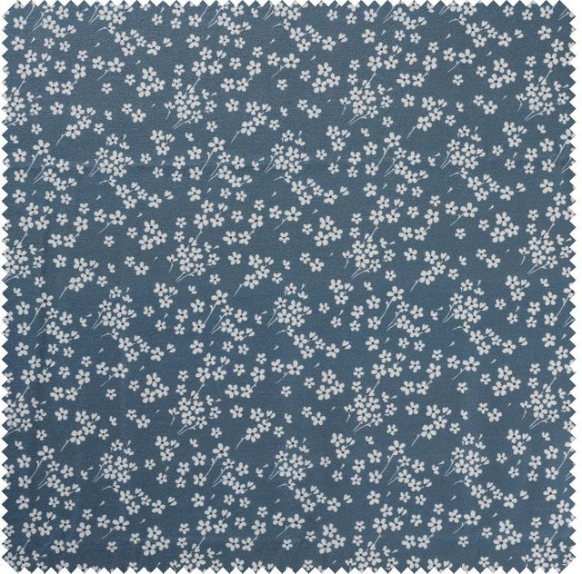 Anna Star Baumwoll-Stoff Milflores in Blau mit Acryl-Beschichtung - Bild 1