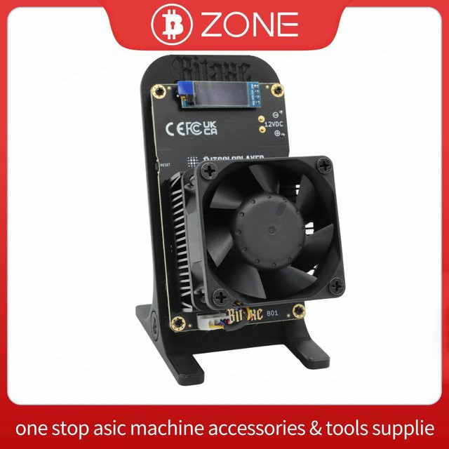 Bitsoloplayer Bitaxe GT 801 Gamma Turbo Dual BM1370 Open Source Bitcoin-Miner Schwarz 2,4TH/s 40W mit XT30-Netzteil - Bild 1