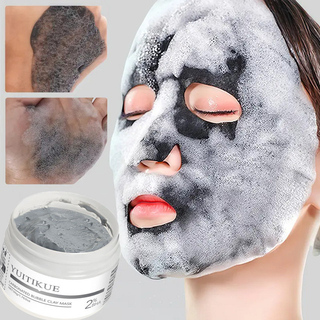 YUITIKUE Kohlensäurehaltige Blasentonmaske, 50 g, Gesichtspflege - Bild 1