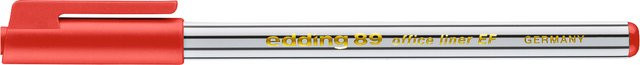 edding 89 office liner Fineliner in Rot mit 0,3 mm Spitzendurchmesser - Bild 1