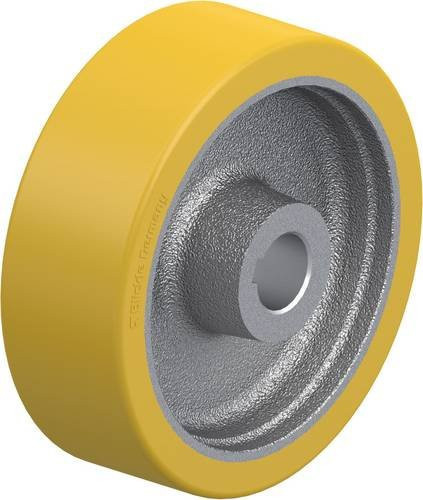 Blickle Antriebsrad GTHN 150/25H7 in Silber und Gelb mit einem Durchmesser von 150 mm und einer Tragfähigkeit von maximal 700 kg - Bild 1