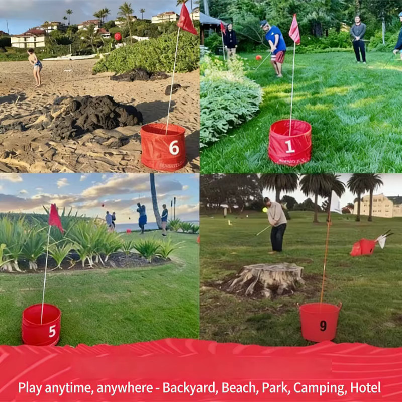 Bucketgolf GLOW Golfspiel, mit LED-Leuchten, Kunststoff - Bild 3