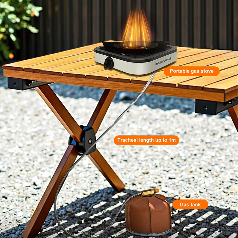 WESTTUNE Outdoor-Gasherd mit 3600 W Leistung, tragbarer Camping-Kochherd für Propan-Butan-Gas mit elektronischer Zündung - Bild 3