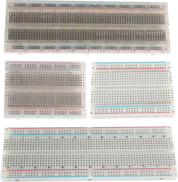 YTDMEN Breadboard MB-102 Solderless PCB Test Board für Arduino DIY Entwicklung, Weiß - Bild 1