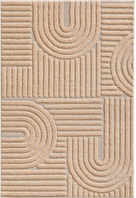 Ayyildiz Kurzflorteppich Art 1121 in Rosa mit Boho-Design, B/L: 120 x 170 cm - Bild 1