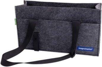 Magnetoplan Desk Sharing & Hot Desking Bag Aufbewahrungstasche aus Filz Grau B/T/H: 45 x 25 x 15 cm - Bild 2