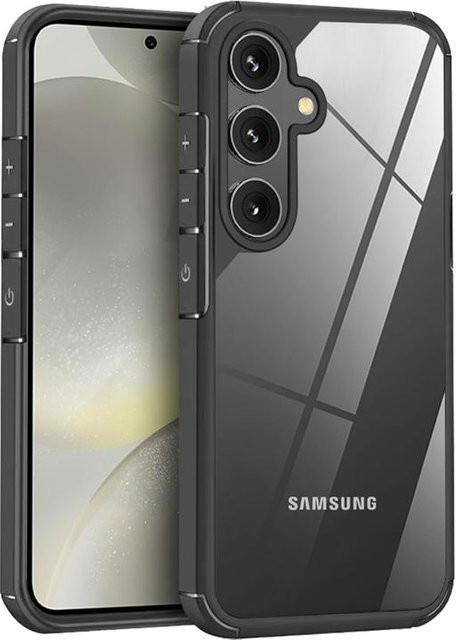 Hybrid Rugged Armor stoßfeste Telefonhülle für Samsung Galaxy S24 S23 S22 S21 FE S25 Ultra Plus A55 A54 A53 A34 A32 A13 in Grau - Bild 1