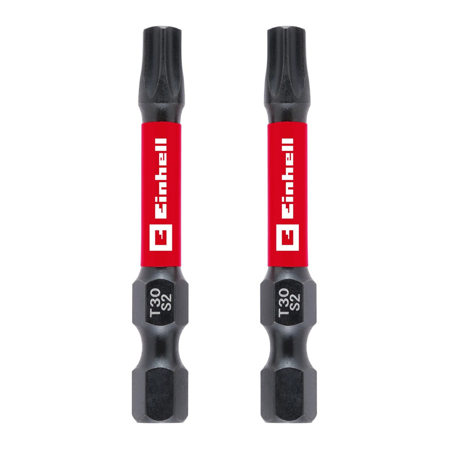 Einhell Impact Bit-Set 2-teilig T30 in Rot aus Stahl, Länge: 50 mm - Bild 2