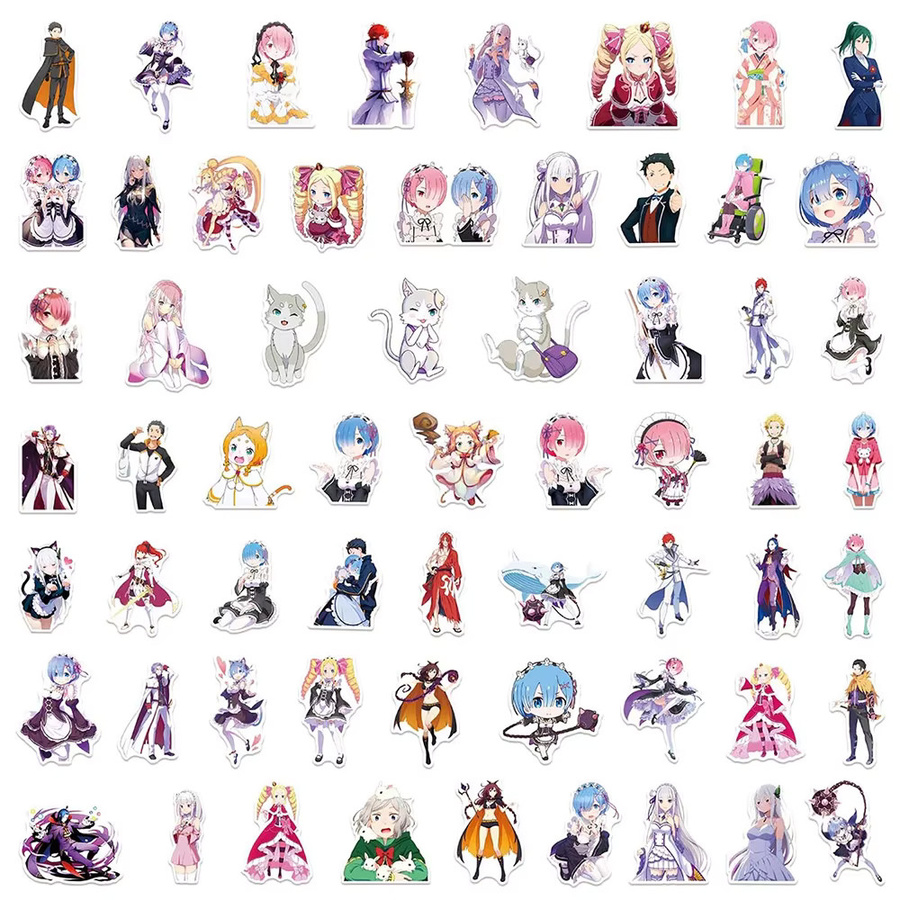 Bandai Re:Zero Anime-Aufkleber, Set, Bunt / Mehrfarbig - Bild 2