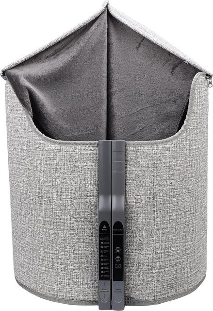 Aimo Elektrische Schreibtischheizung mit Fußpolsterdecke in Grau, Wasserdicht mit automatischer Abschaltung und 5 Temperatureinstellungen, Unisex - Bild 1