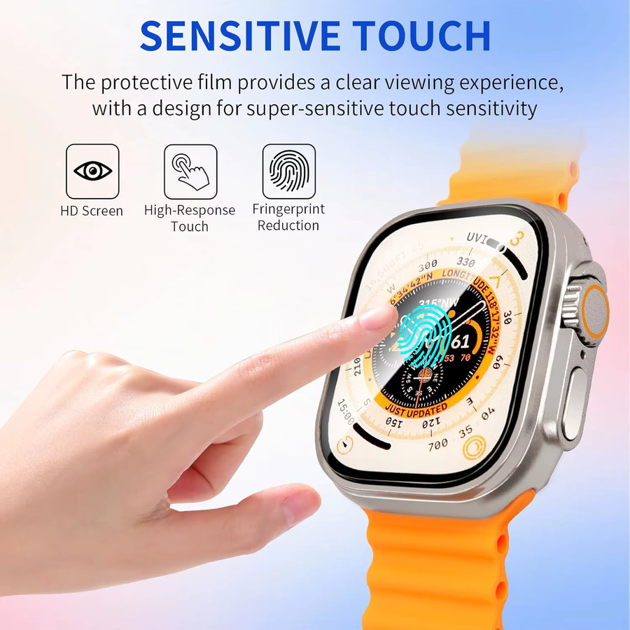Apple Hydrogelfolie für Apple Watch Ultra, 49 mm, transparent, Unisex - Bild 3