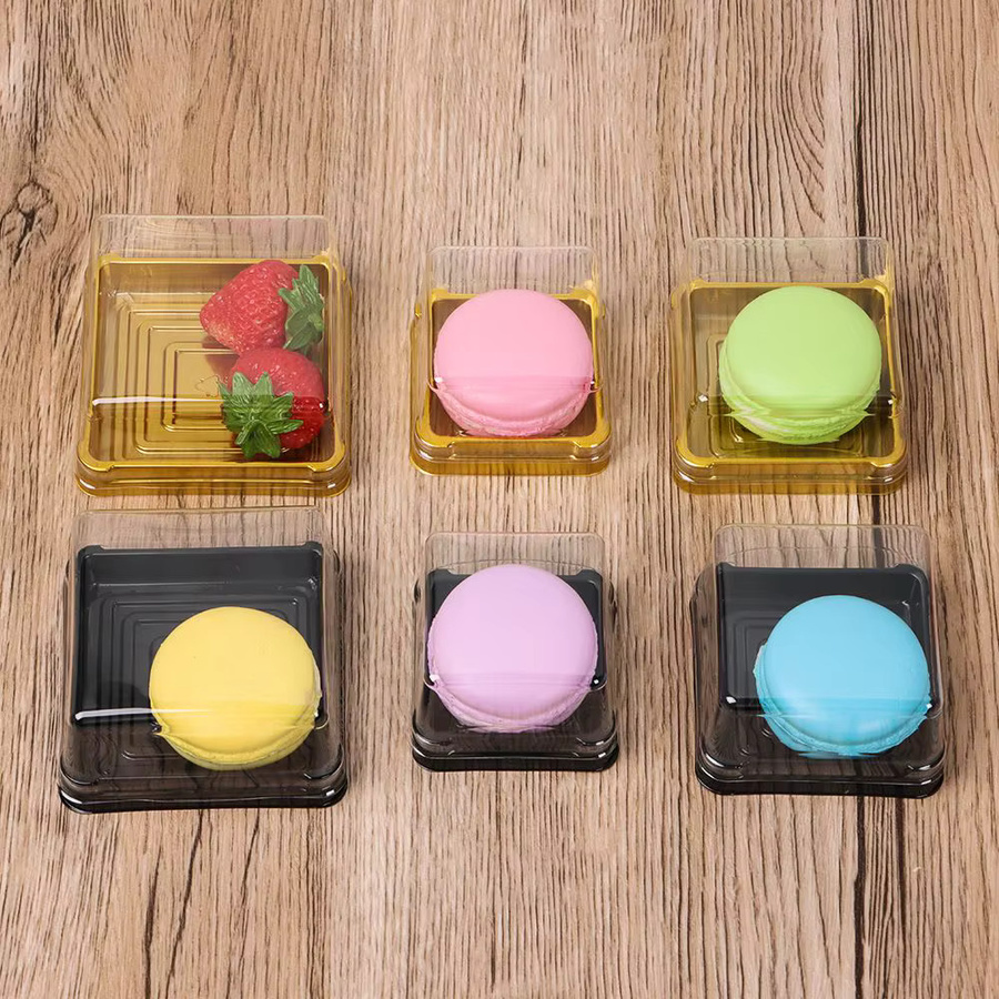 50 Stück Quadratische Mondkuchen und Pralinenboxen in Gold für Weihnachten, Hochzeiten und Partys - Bild 2