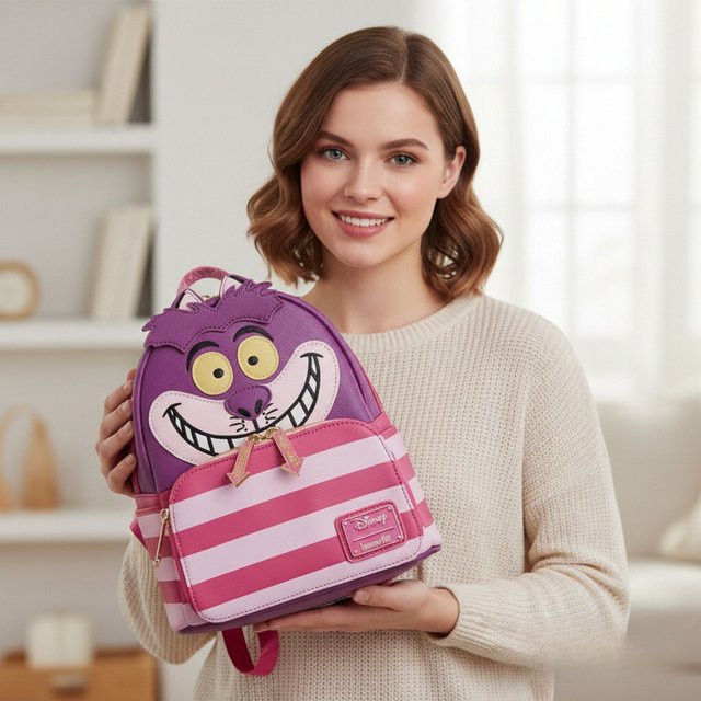 Disney Alice im Wunderland Grinsekatze Cosplay Mini-Rucksack - Bild 1