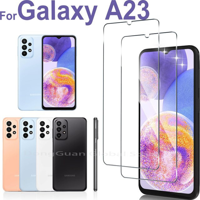 Samsung Galaxy A23 Displayschutz aus gehärtetem Glas, transparent - Bild 1