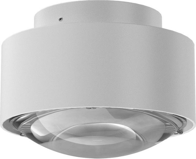 Top Light Puk Maxx Plus LED-Deckenleuchte in Weiß Matt mit klarer Glaslinse und warmweißem Licht (2700K) - Bild 1