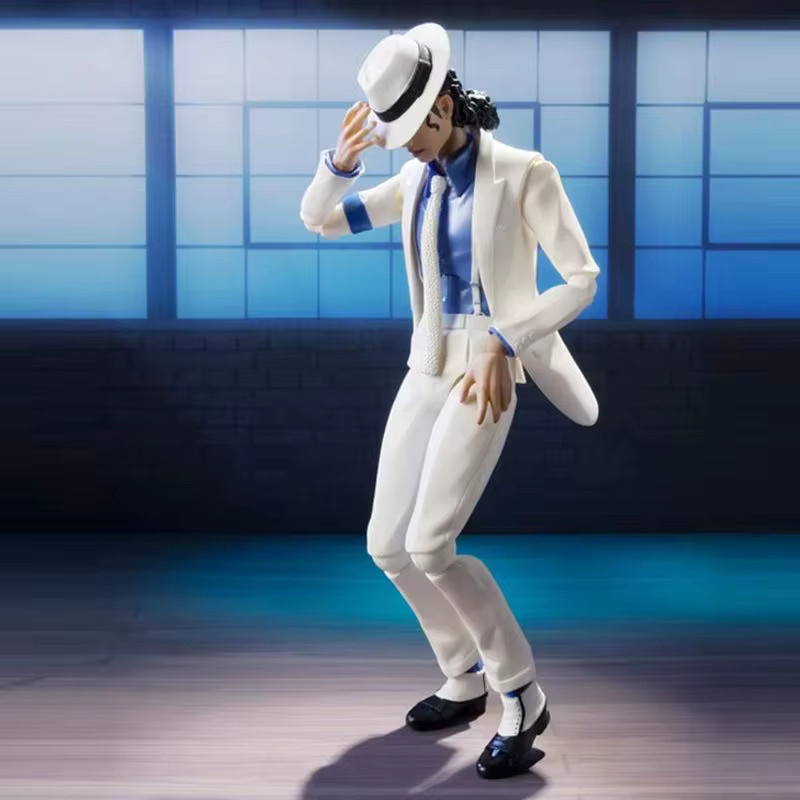 Bandai Michael Jackson Actionfigur, Weiß, Kunststoff - Bild 4