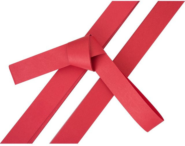 Papierstreifen Woodfree von Gebrüder Bertels in Rot, matt - Bild 1