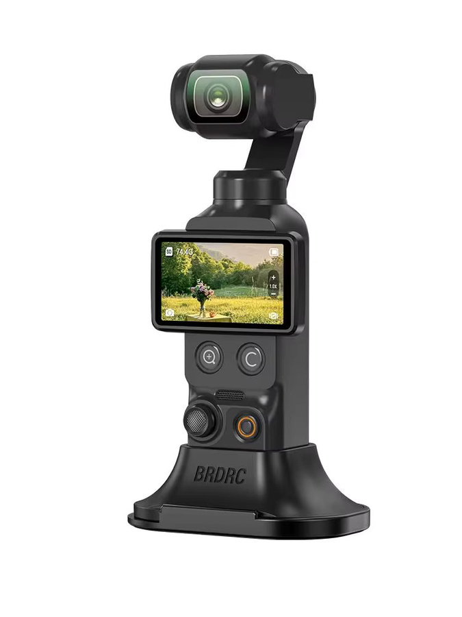 BRDRC Autohalterung für DJI Pocket 4 und 3, abnehmbare rutschfeste Desktop-Basis, Farbe: Schwarz - Bild 7