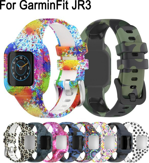 xDfind Uhrenarmband Silikon, bunt, Stahlschnalle, Garmin Vivofit JR 3 - Bild 1