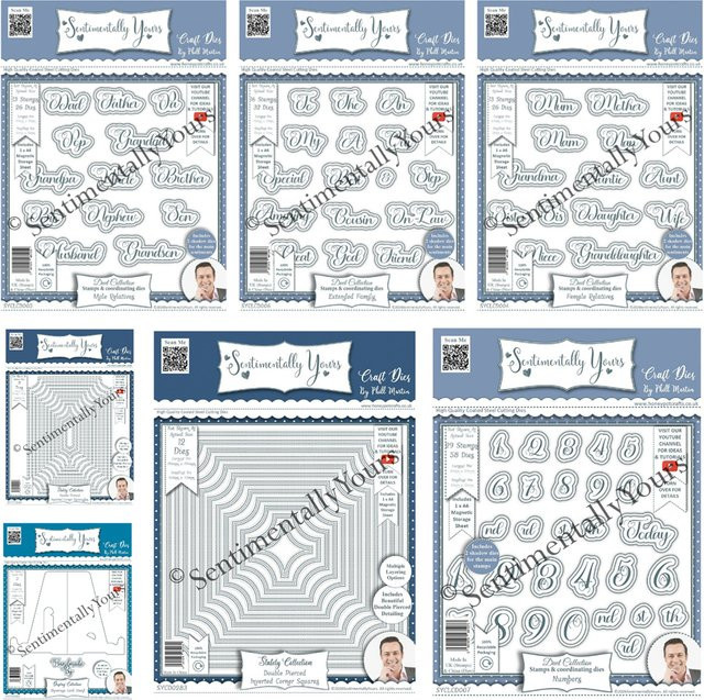 Metall-Stanzformen Set mit erweiterten Familienzahlen für Scrapbooking und DIY-Basteldekoration, Silber, A5 - Bild 1