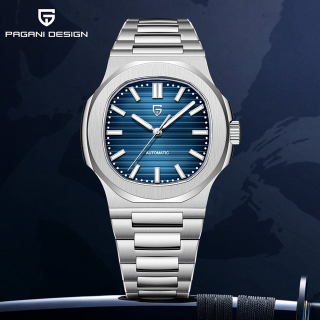 PAGANI DESIGN Armbanduhr Automatik, Edelstahl, Saphirglas, Grün, Herren - Bild 1