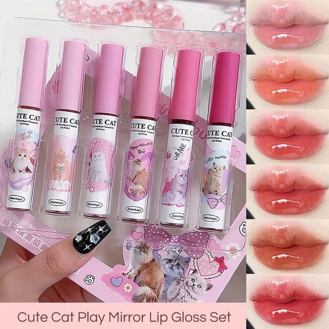 OTRESS Lip Gloss, 6 Farben, Glänzend, Gray - Bild 1