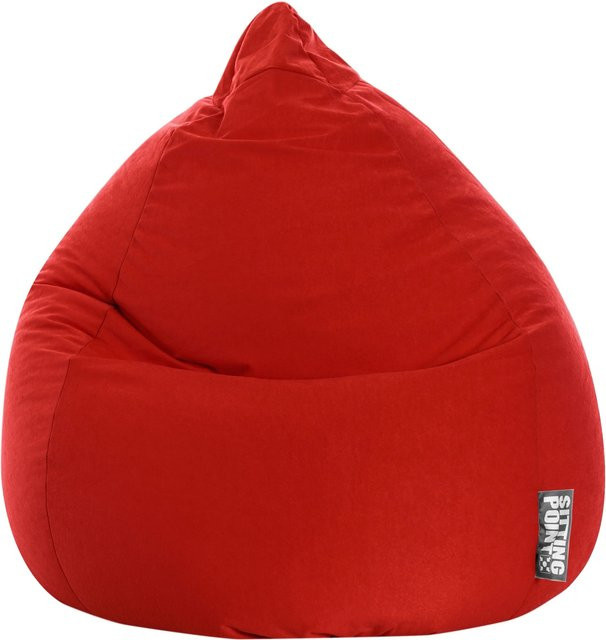Sitting Point Sitzsack Easy XL Rot mit abnehmbarem Bezug aus Polyester - Bild 1