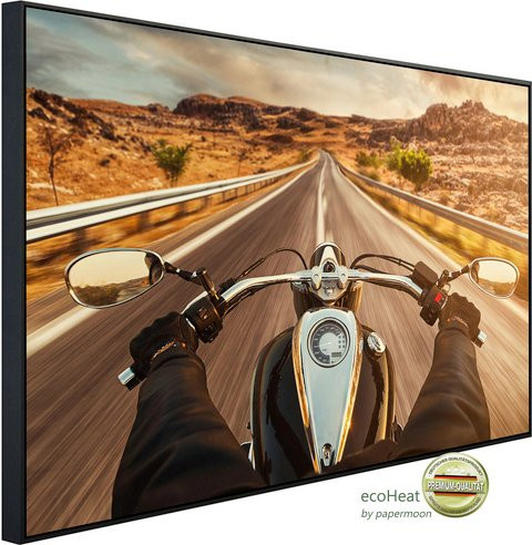 papermoon EcoHeat Infrarotheizung Motorrad fahren mit App-Steuerung und Überhitzungsschutz, bunt, Matt-Effekt - Bild 1